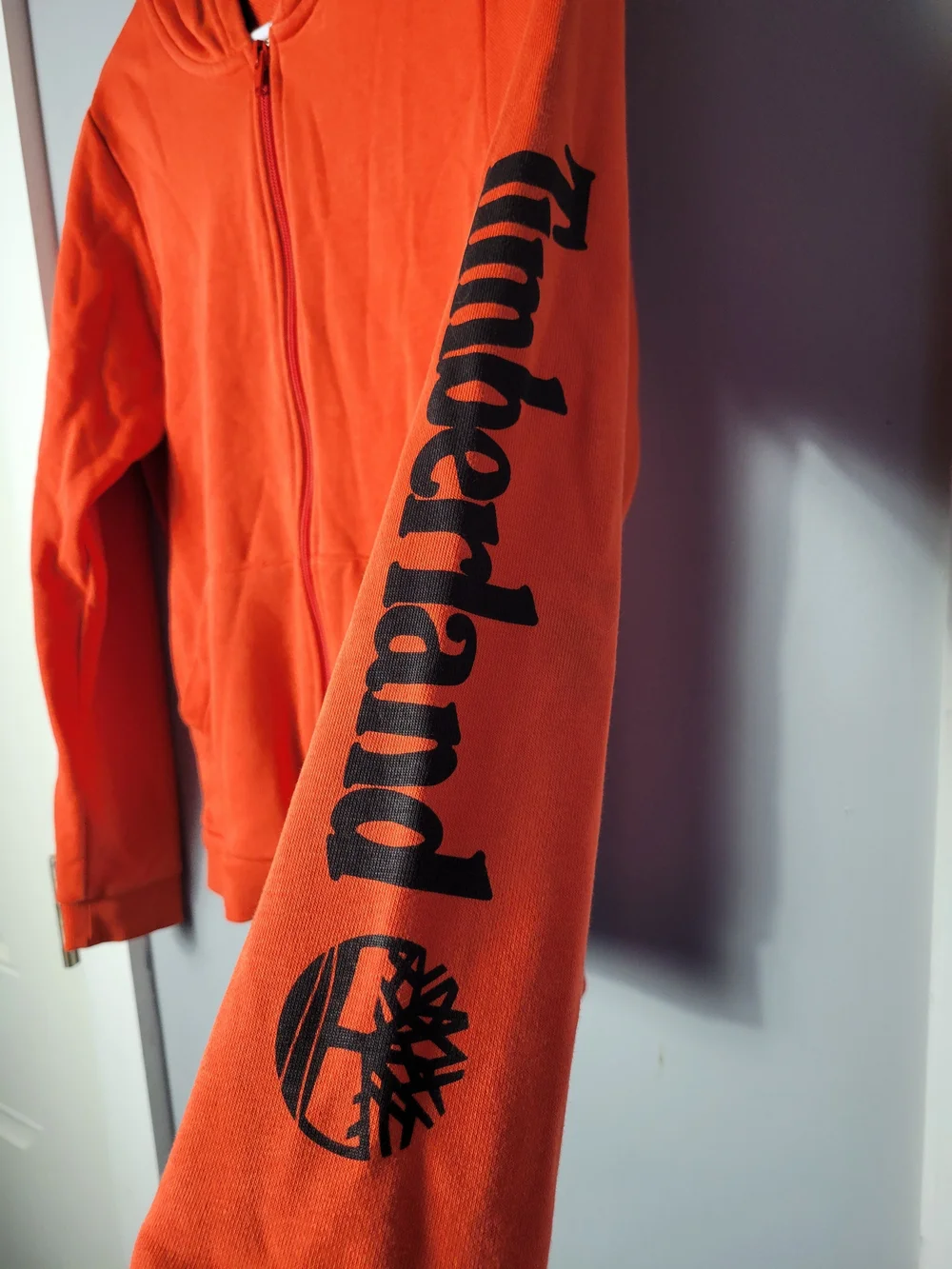 Timberland Orange Zip-Up Kids Hoodie
